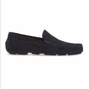 To Boot Lewis Driving Loafer Blue Leather 10 1/2